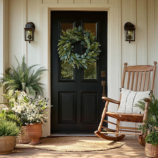 Eucalyptus & Woolybush Foliage Wreath
