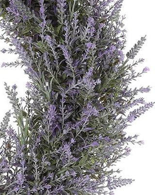 22 Inch Lavender Wreath - Soft Purple Floral Wreath for Front Door or Wall Decor