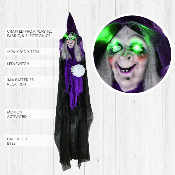 Light Up Moving Witch - Decor Steals