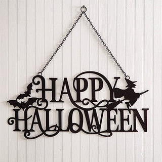 Happy Halloween Metal Hanging Sign