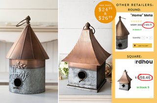 Copper and Galvanized Birdhouse, Pick Your Style