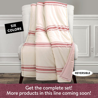 Double-Sided Cotton Throw Blanket, Pick Your Color