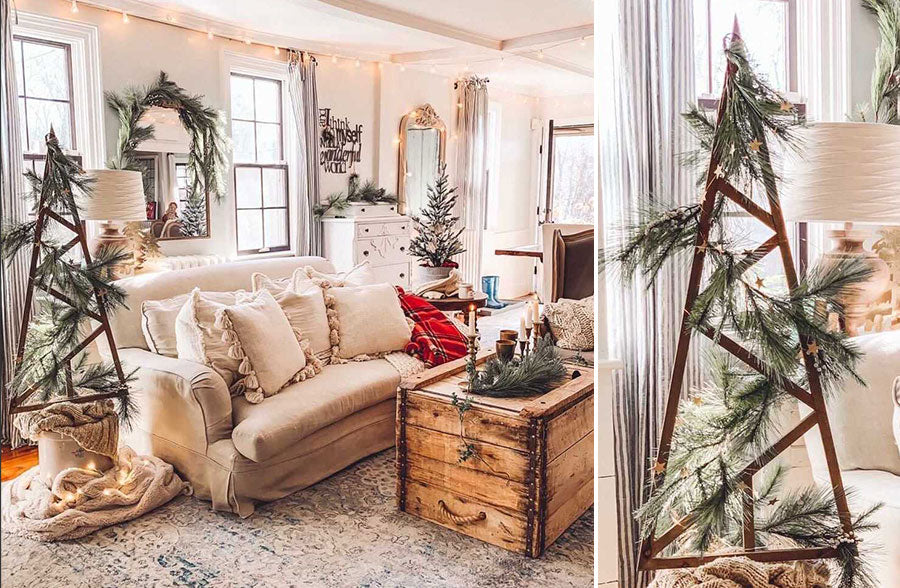 tobacco stick xmas trees 5 Foot Tall Wooden Framed Rustic Christmas Tree tobacco stick xmas trees 5 Foot Tall Wooden Framed Rustic Christmas Tree