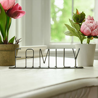 FAMILY Metal Tabletop Sign