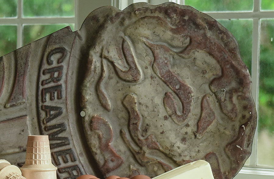 HUGE Rusted Finish Vintage Creamery Sign - Decor Steals