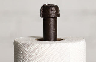 Utilitarian Cast Iron Paper Towel Holder