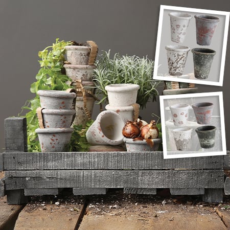 earth pots for plants Earth Fired Clay Pots Set