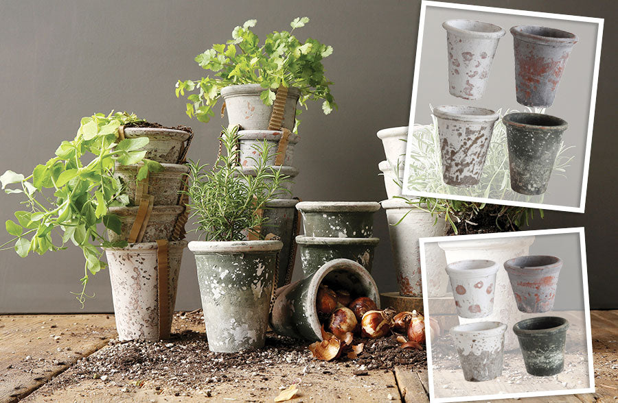 earth pots for plants Earth Fired Clay Pots Set