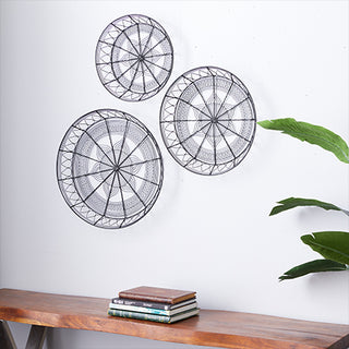 Wire Basket Wall Decor, Set of 3