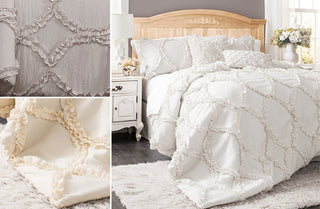 Ribbon Embroidery Bedding, Pick Your Color/Style