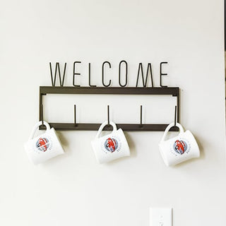 Rusted Finish Welcome Rack