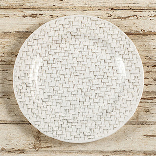 Basket Weave Print Plate Chargers, Set of 4