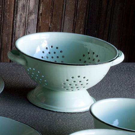 Enamel Colander | Vintage Enamel Colander - Decor Steals