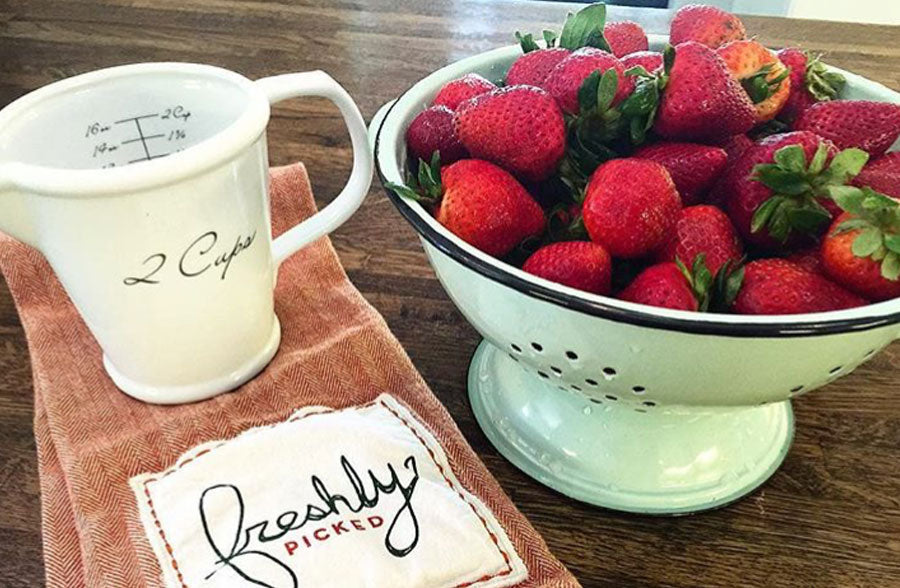 Enamel Colander | Vintage Enamel Colander - Decor Steals