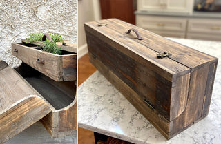 Vintage Inspired Salesman's Wooden Storage Box