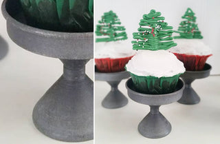 Tin Cupcake Stands, Set of 6