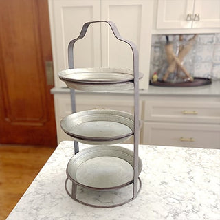 Three Tier Pie Pan Display Rack - Decor Steals