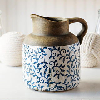 Delft Inspired Decorative Ceramic Pitcher