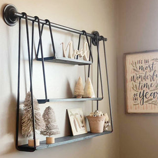 Utilitarian Three-Tiered Open Shelving Unit