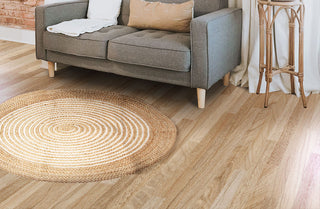Natural Round Jute Accent Rug