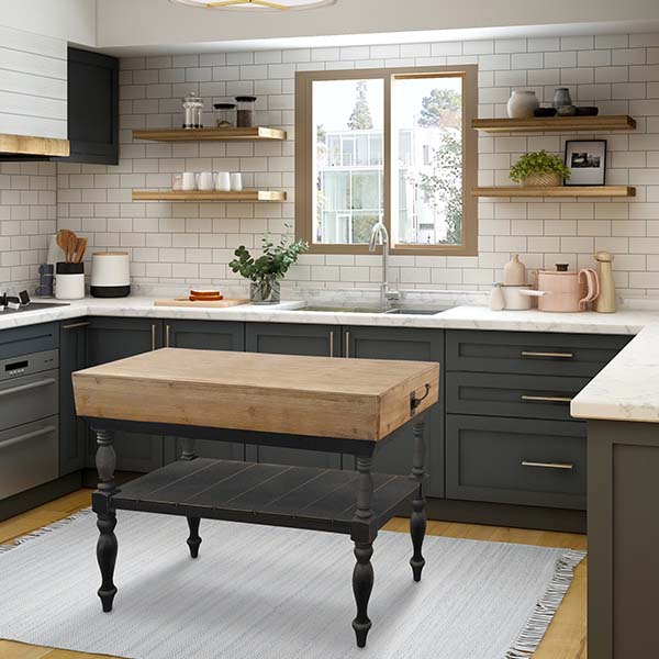 Kitchen Island Butcher Block