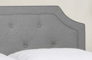 Scalloped Edge Fabric Queen Headboard/Frame, Pick Your Color