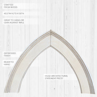 HUGE Crown Molding Wooden Arch Decor