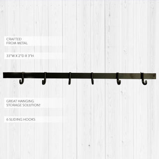 Easy Mount Handcrafted Wall Mounted Pot Rack