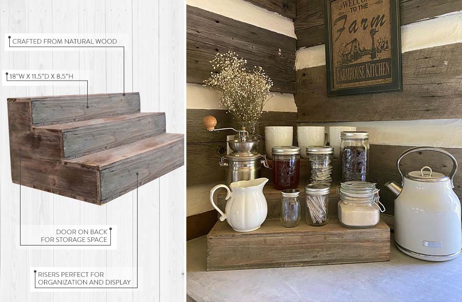 Stair Step Riser Storage Cubby - Decor Steals