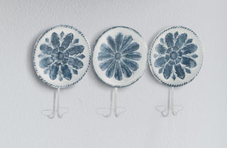 Delft Inspired Plate Triple Wall Hook