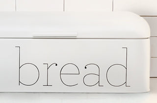 Modern Farmhouse Enamel Inspired Bread Bin