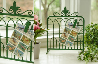 Green Tabletop Gate Photo Display