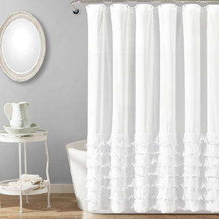 Layered Ruffle Shower Curtain
