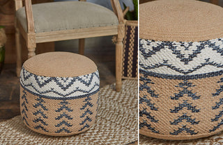 Artisan Hand-crafted Pouf, Pick Your Style