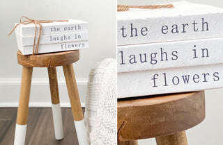 Earth Laughs in Flowers Hand Stamped Book Set