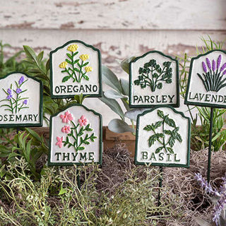 Vintage-Inspired Herb Garden Stakes, Set of 6