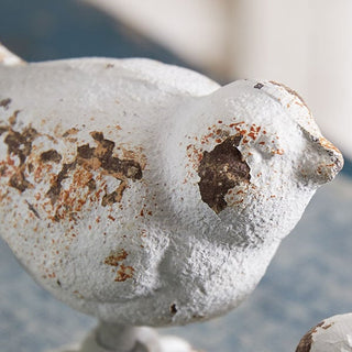 Rusted Patina Perched Birds, Set of 2