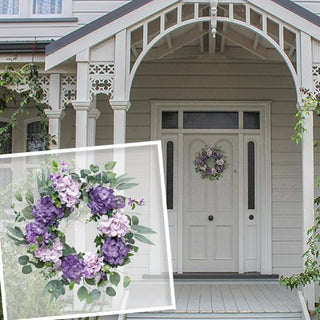 Premium Purple Hydrangea Wreath