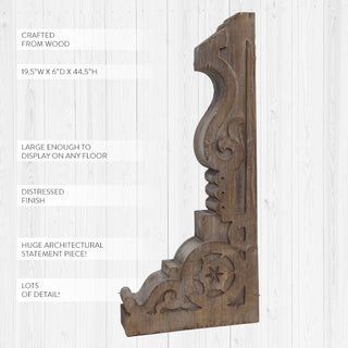 Extra Large 44.5 Inch Wood Corbel