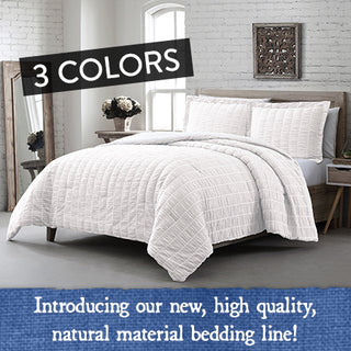 Monarch 3 Piece Comforter Set, Pick Your Color