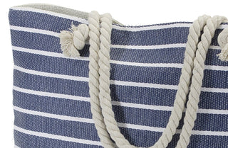 Navy Striped Tote Beach Bag