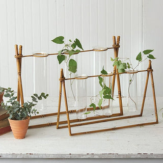 Metal Bamboo Propagation Stands, Set of Two