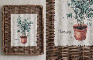 Weeping Fig and Plant Wall Basket Framed Art, Pick Your Style