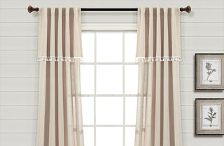 Curtain Panel Set with Tassel Detail, Pick Your Color