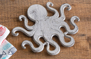 Large Cast Iron Octopus Trivet