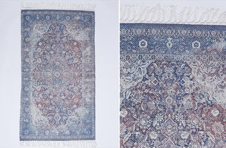 Vintage Pattern Blue Accent Rug, Pick Your Style