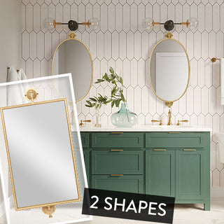 Gold Metal Vanity Mirror, Pick Your Style
