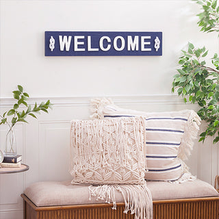 Wooden Nautical Welcome Sign