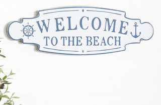 Welcome To The Beach Sign
