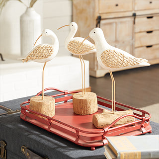 Standing Seagulls Statues, Set of 3